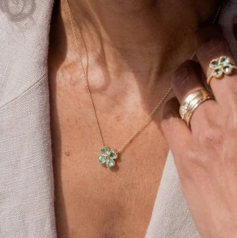 The Emerald Clover Necklace