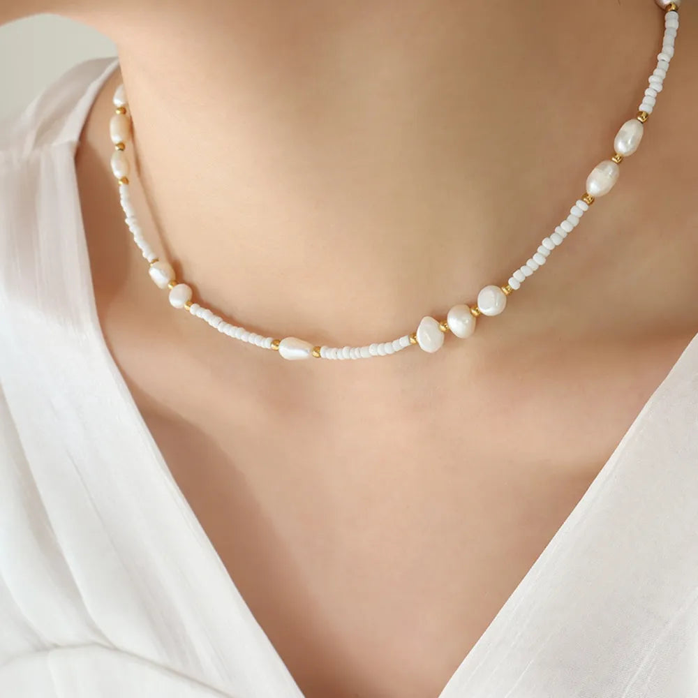 The Celeste Pearl & Stone Necklace