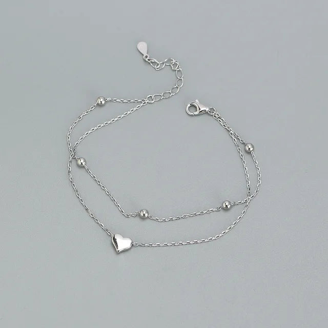The Double-Layer Heart Bracelet