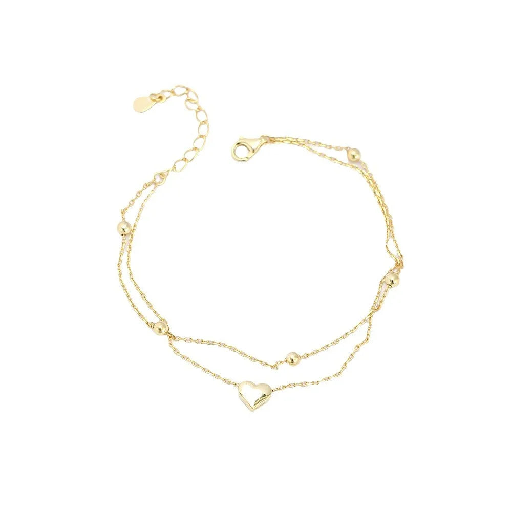The Double-Layer Heart Bracelet