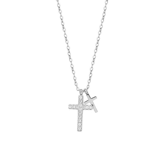 The Dual Cross Pendant Necklace