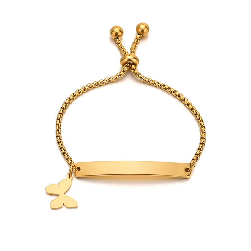 The Three-Tone Engravable Bar Bracelet