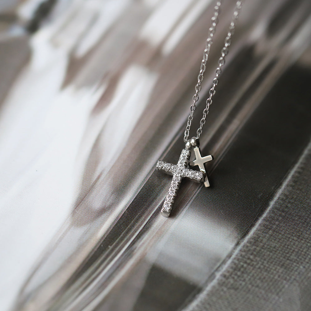 The Dual Cross Pendant Necklace
