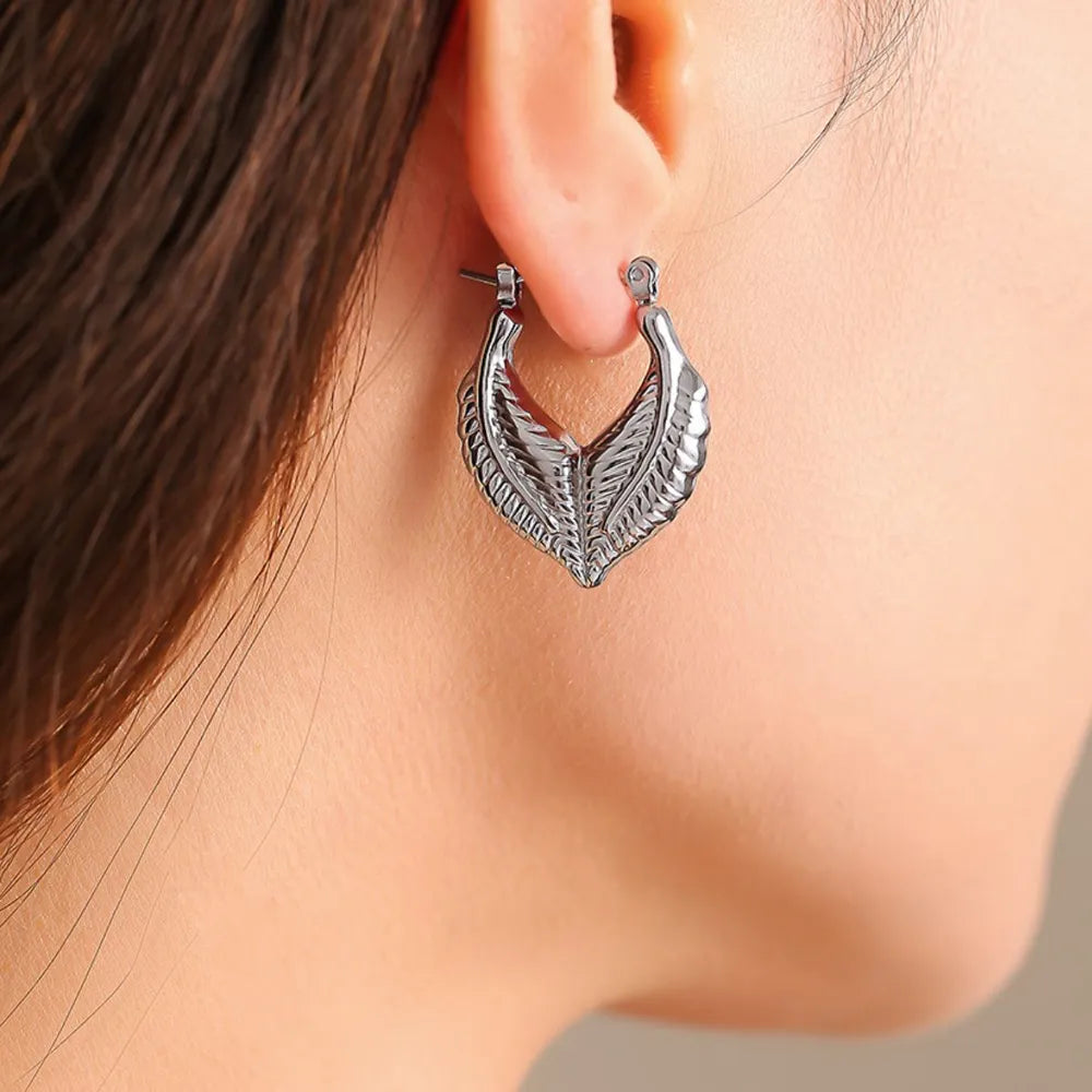 The Aurea Leaf Hoops