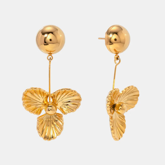 The Gilded Petal Dangle Earrings