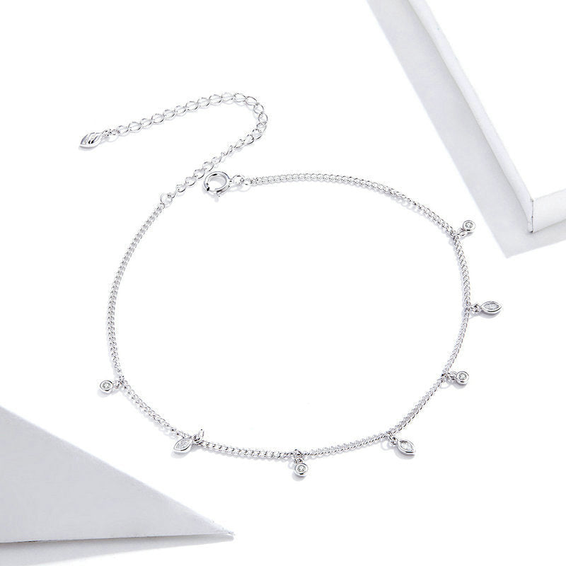 The Glimmering Dewdrop Anklet