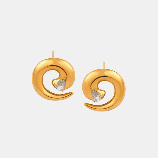The Vortex Zircon Earrings