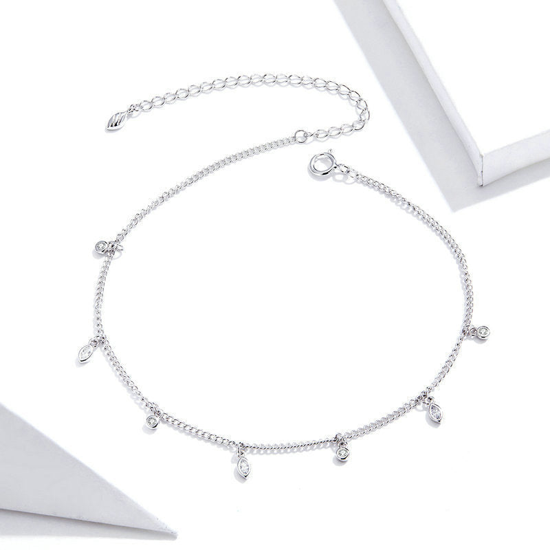 The Glimmering Dewdrop Anklet