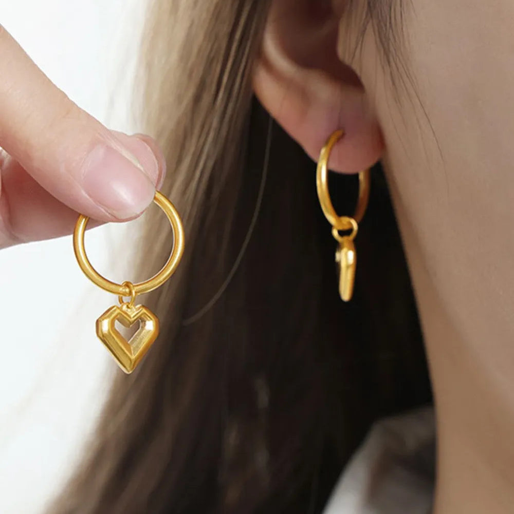 The Infinite Heart Drop Earrings