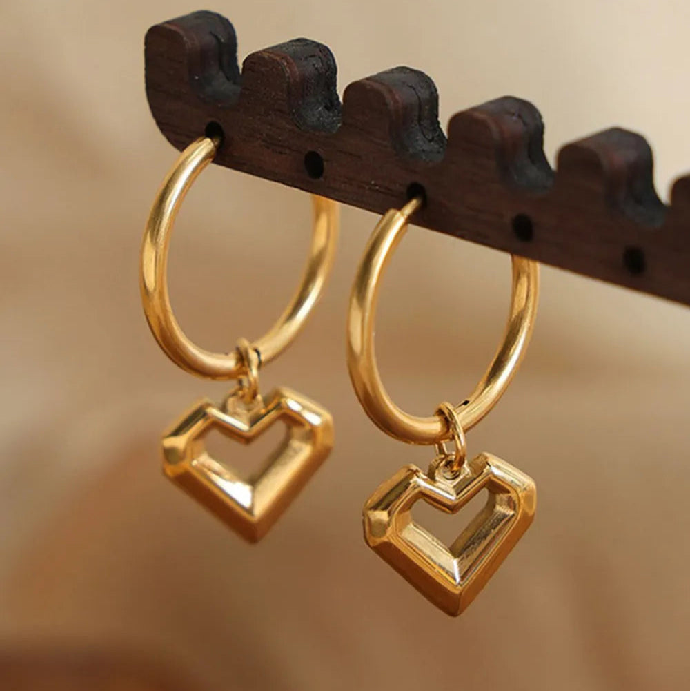 The Infinite Heart Drop Earrings