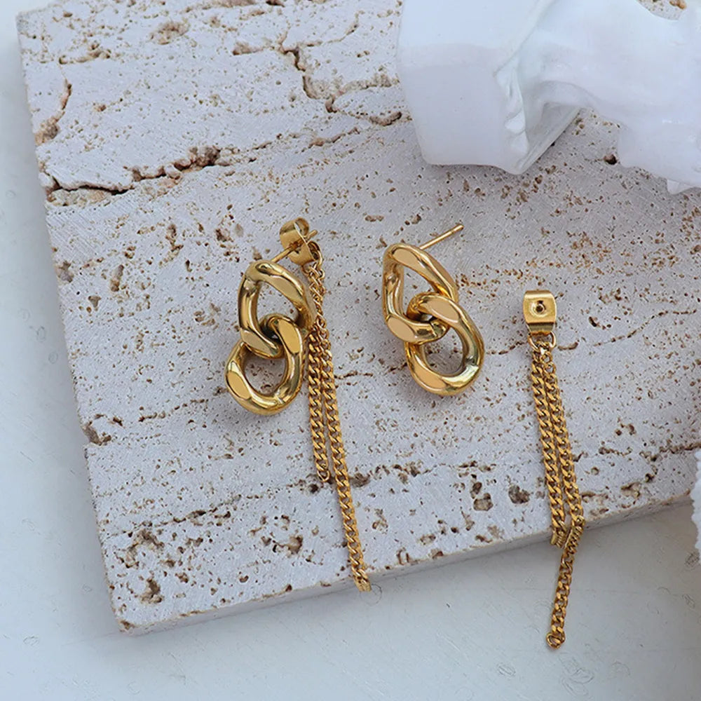 The Interlink Chain Earrings