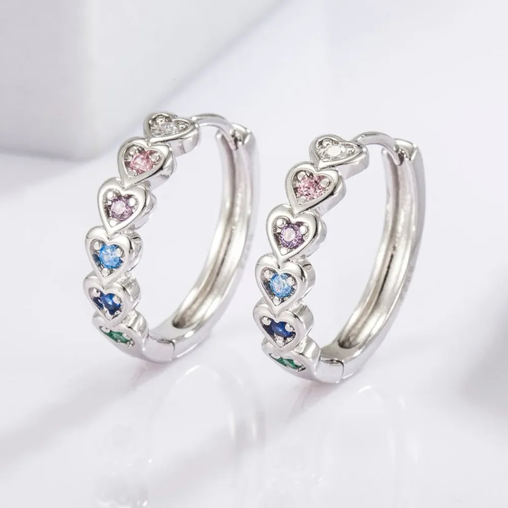 The Lumina Heart Hoop Earrings