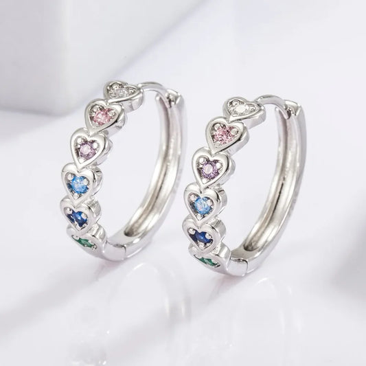 The Lumina Heart Hoop Earrings
