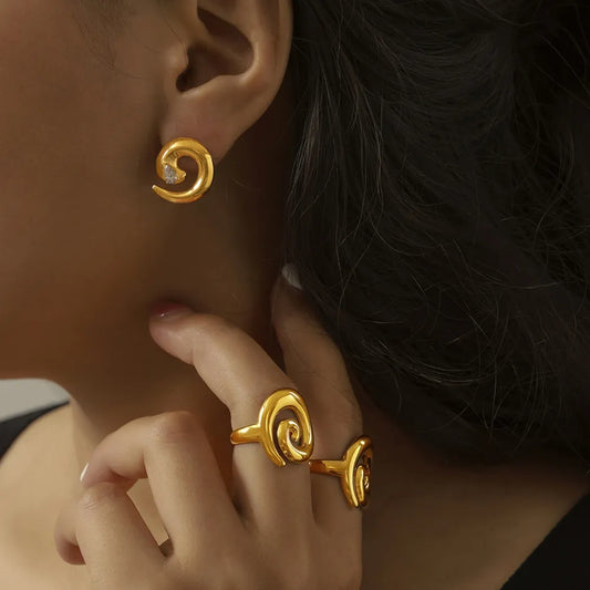 The Vortex Zircon Earrings