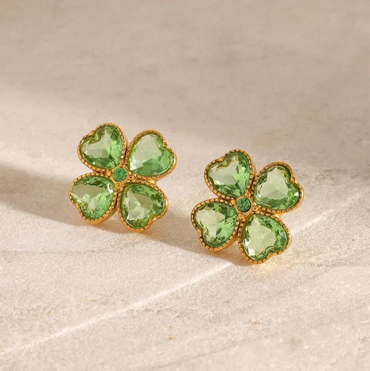 The Emerald Clover Earring