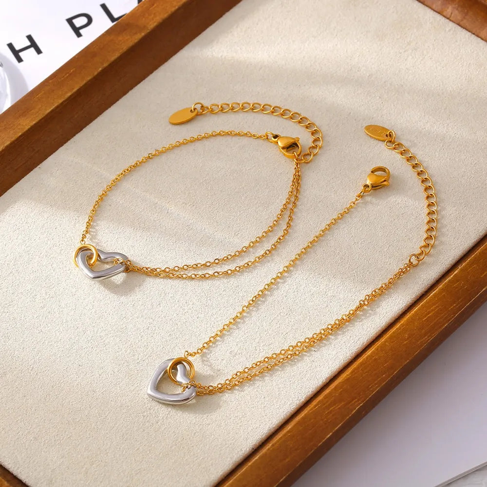 The Duet Heart Bracelet