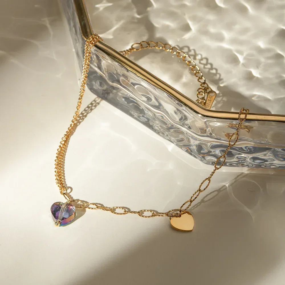 The Crystal Heart Anklet