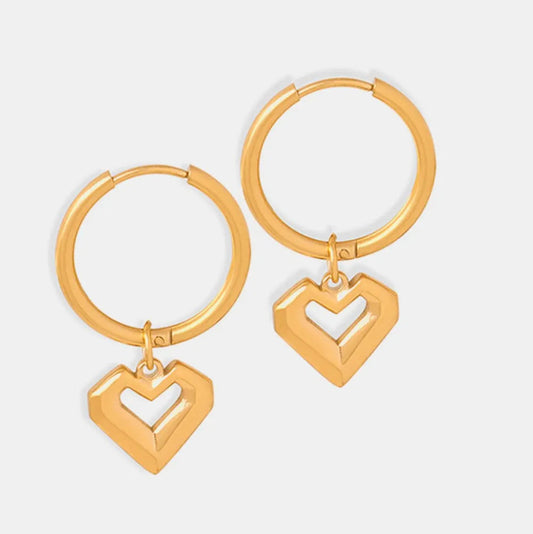 The Infinite Heart Drop Earrings
