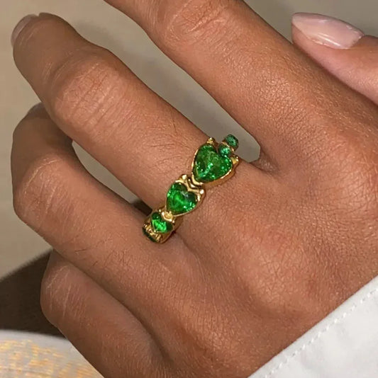 The Emerald Heart Ring