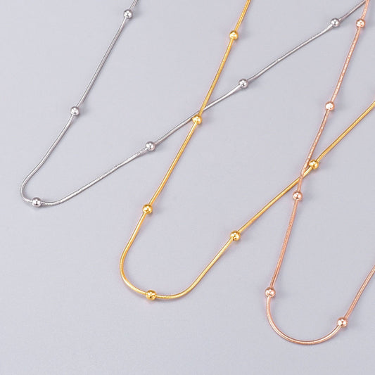 The Solstice Sphere Chain Necklace