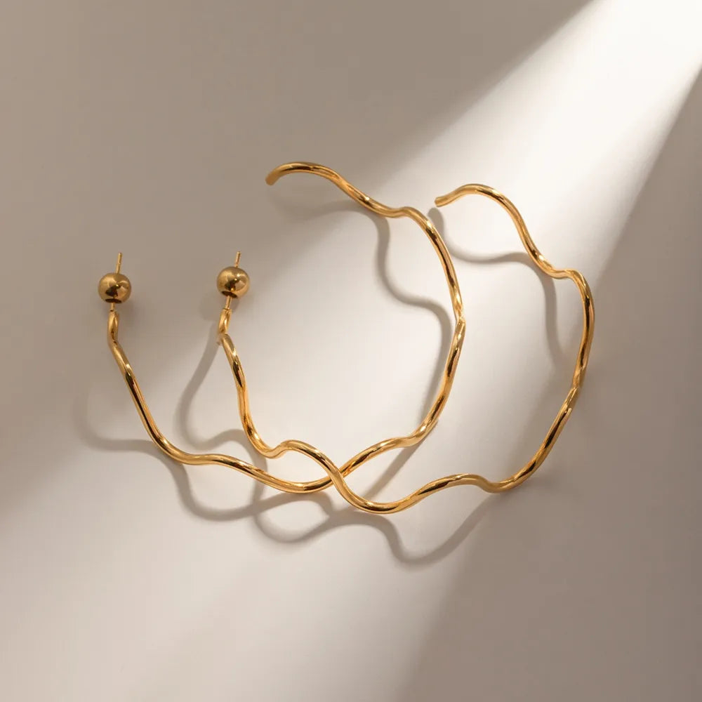 The Minimalist Zircon C-Hoop Earrings