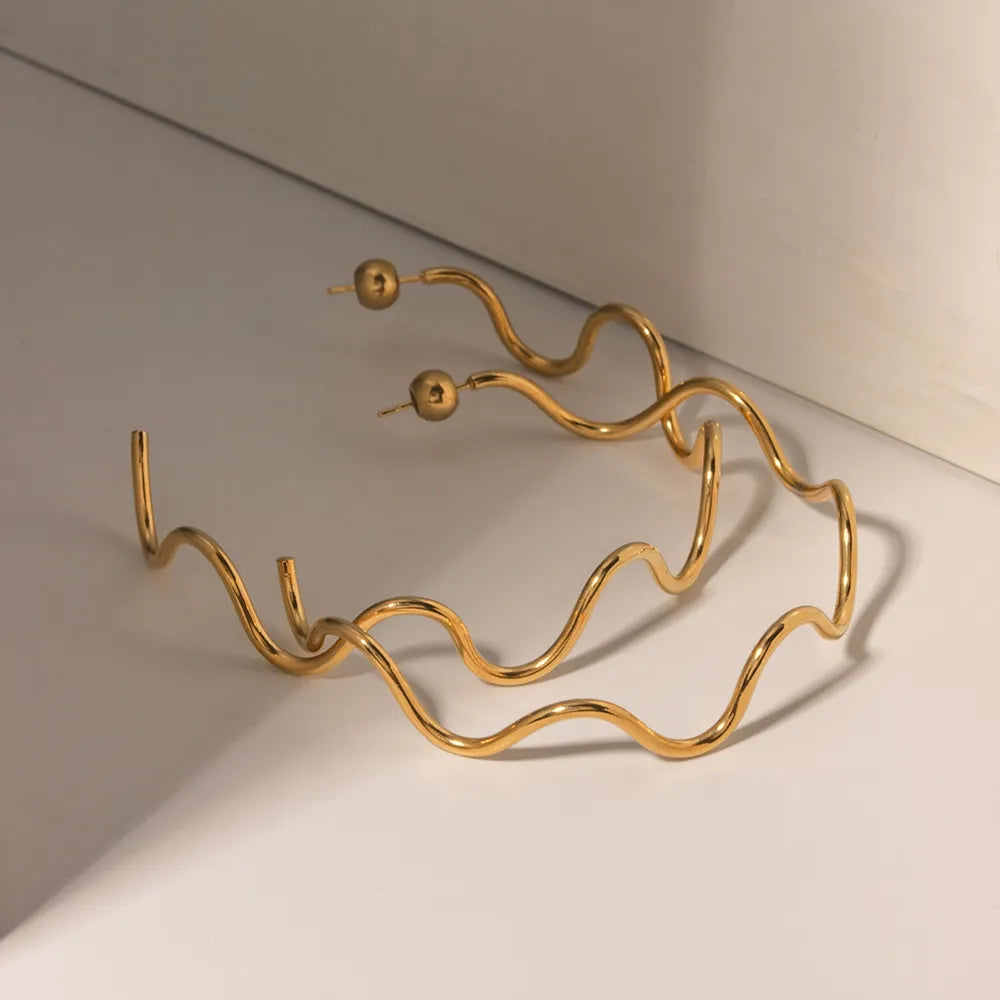 The Minimalist Zircon C-Hoop Earrings