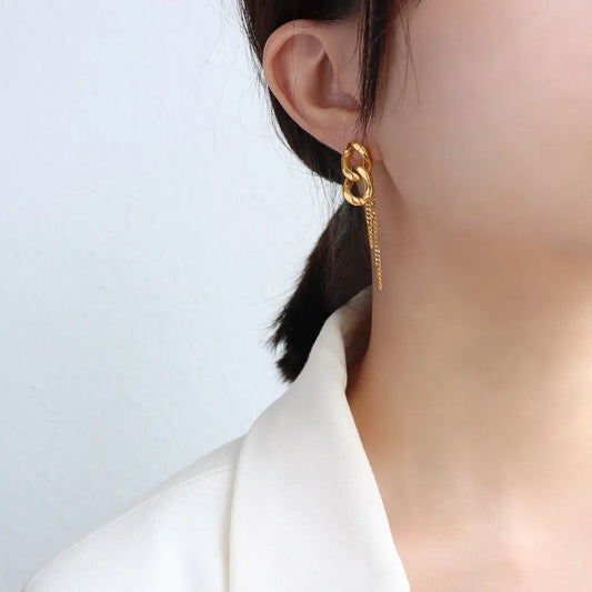 The Interlink Chain Earrings