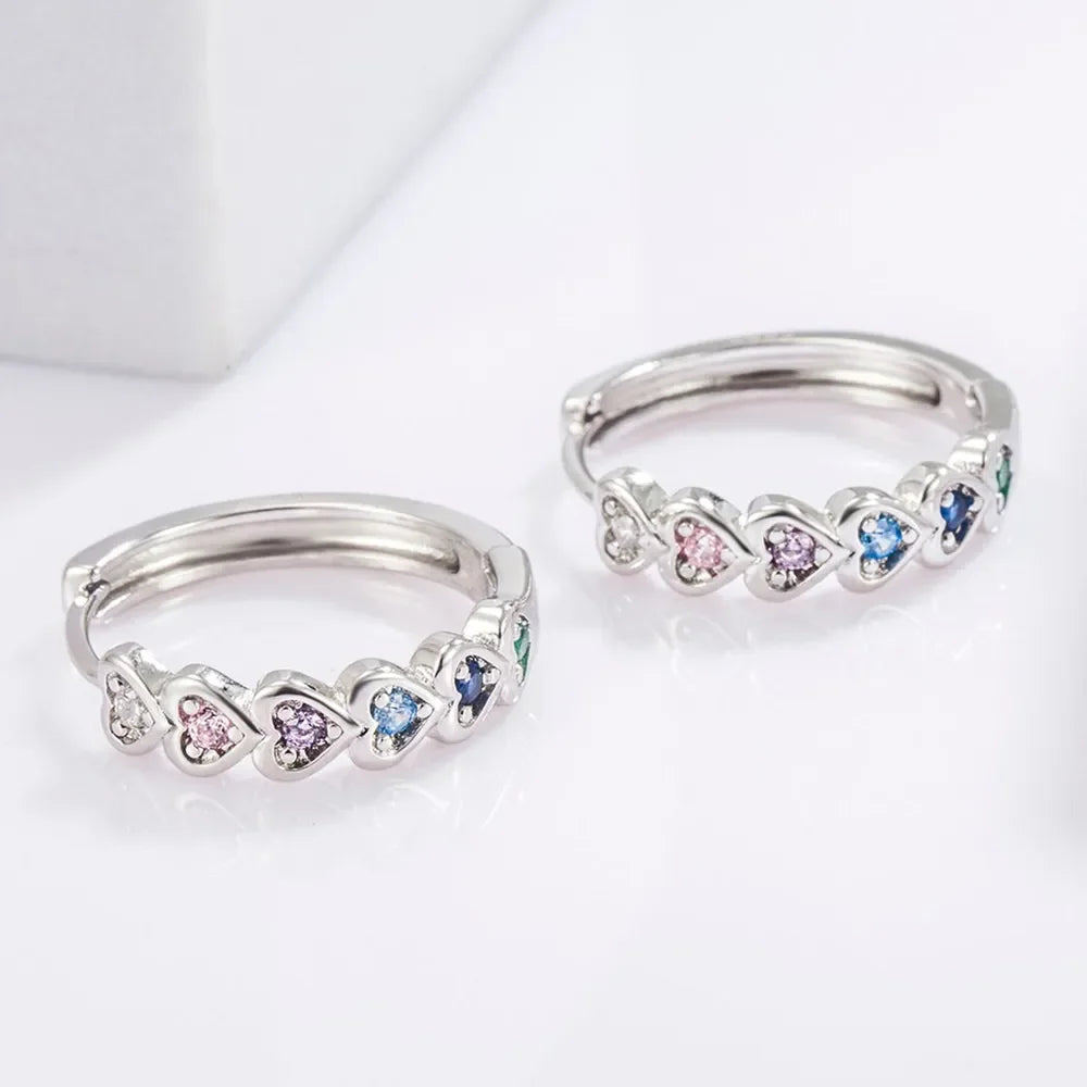 The Lumina Heart Hoop Earrings