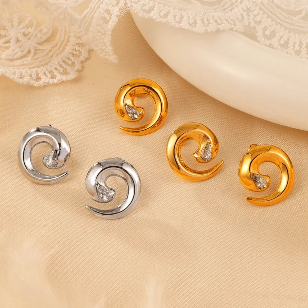 The Vortex Zircon Earrings