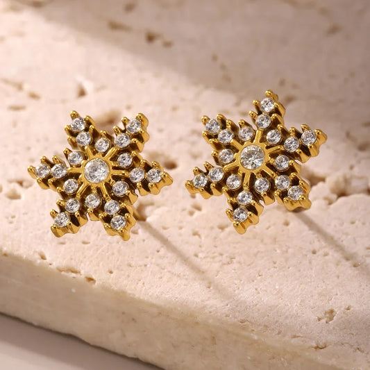 The Lumina Snowflake Studs