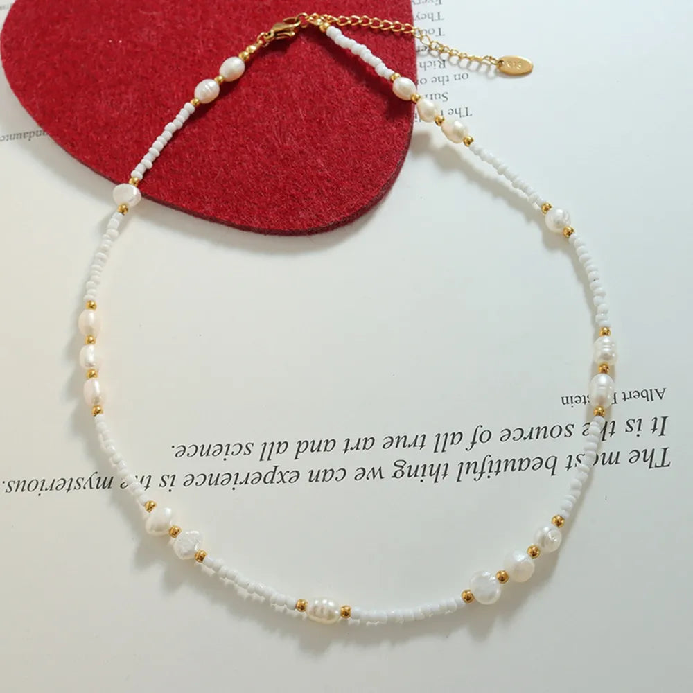 The Celeste Pearl & Stone Necklace