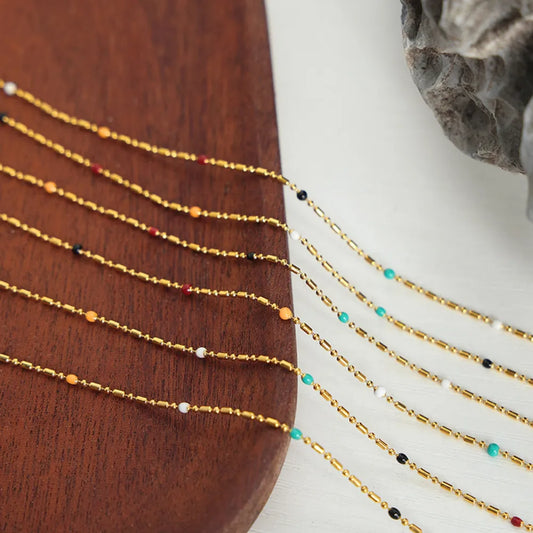 The Chromatic Drop Necklace