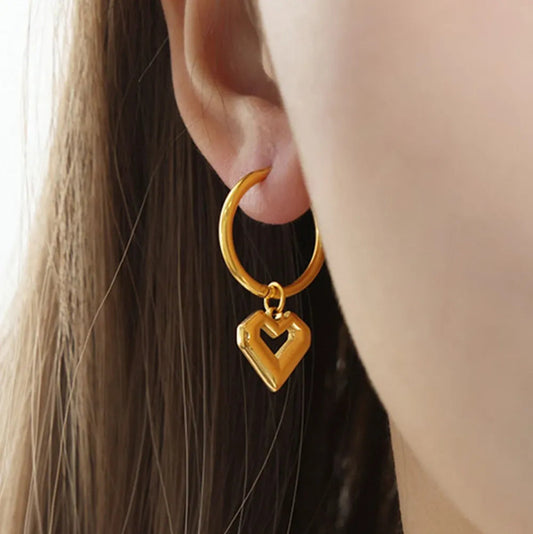 The Infinite Heart Drop Earrings