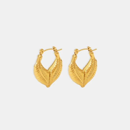The Aurea Leaf Hoops
