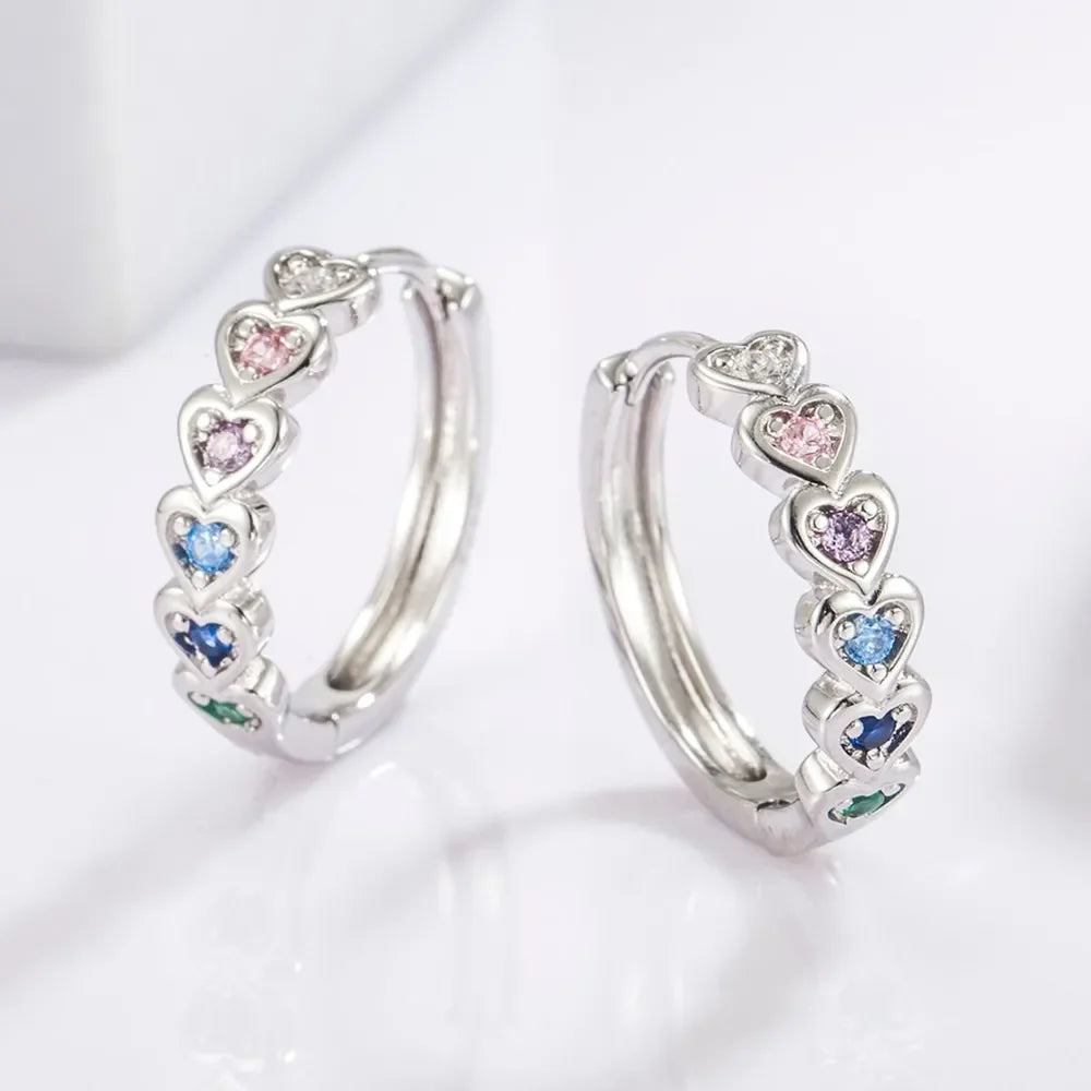 The Lumina Heart Hoop Earrings