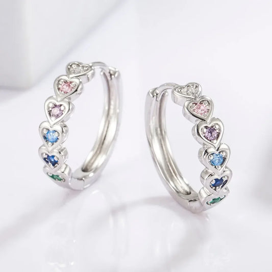 The Lumina Heart Hoop Earrings