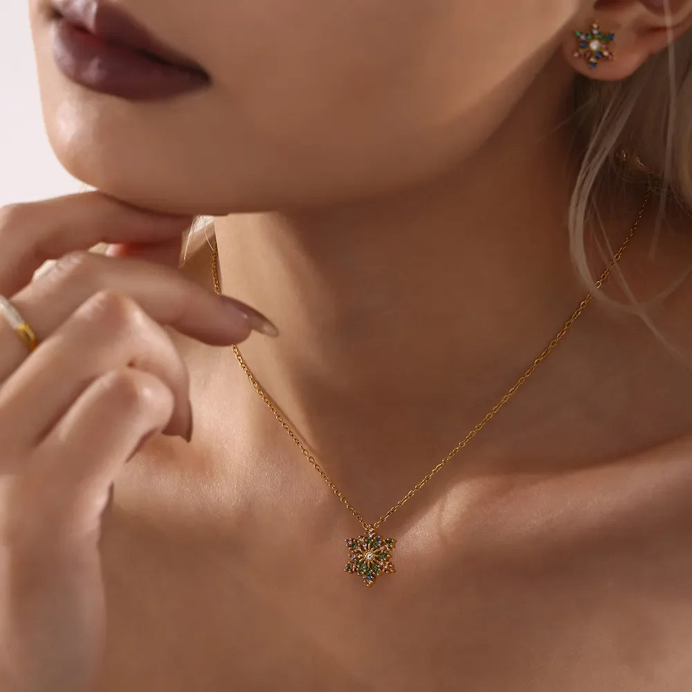 The Lumina Snowflake Necklace