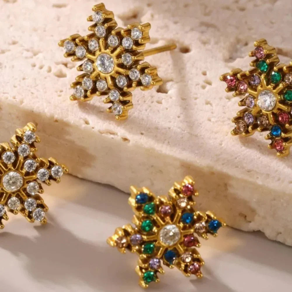 The Lumina Snowflake Studs