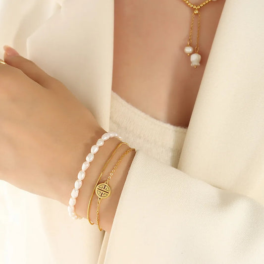 The Cascade Pearl Bracelet