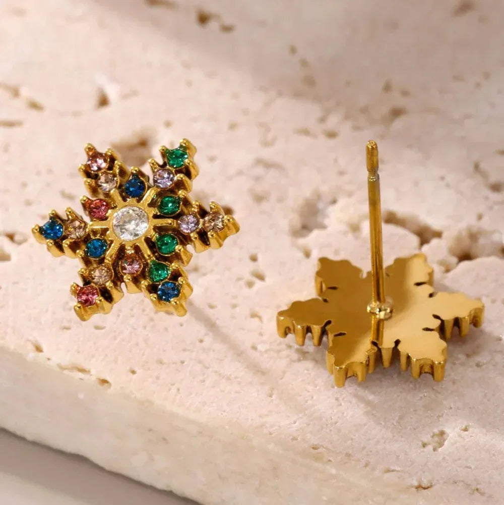 The Lumina Snowflake Studs