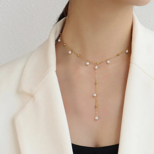 The Luminous Pearl Drop Necklace
