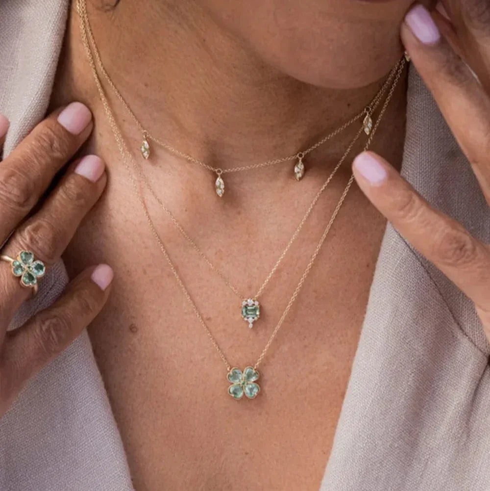 The Emerald Clover Necklace