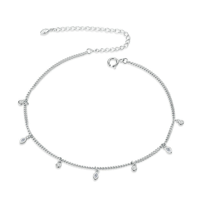 The Glimmering Dewdrop Anklet