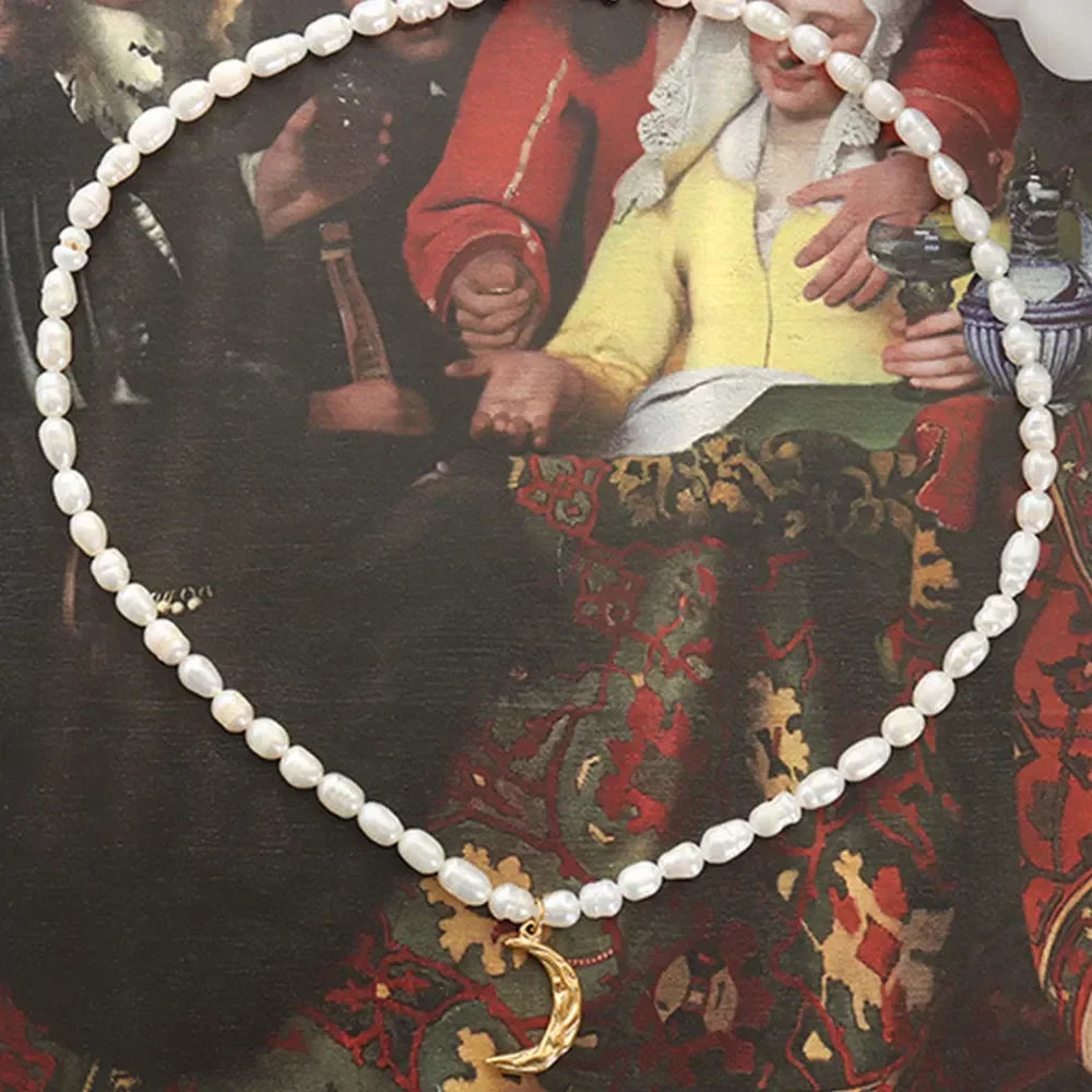 Title The Lunar Pearl Necklace