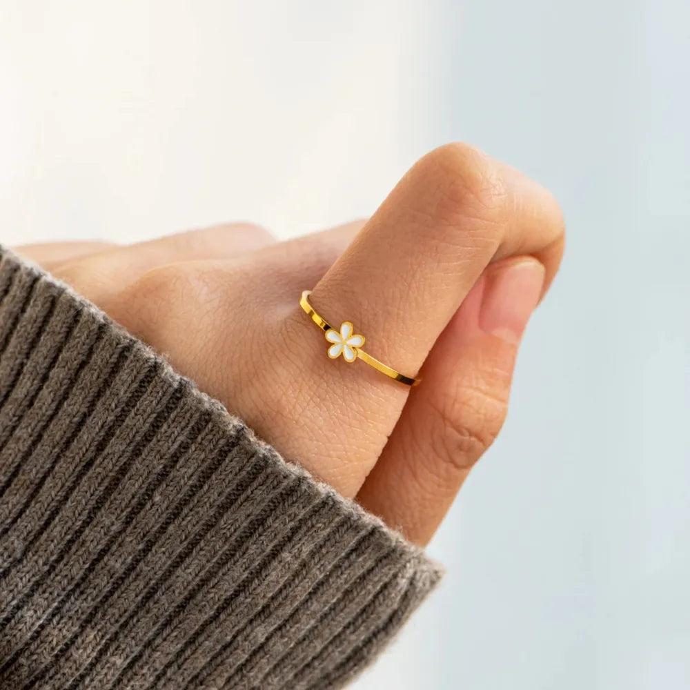 The Flora Enamel Ring