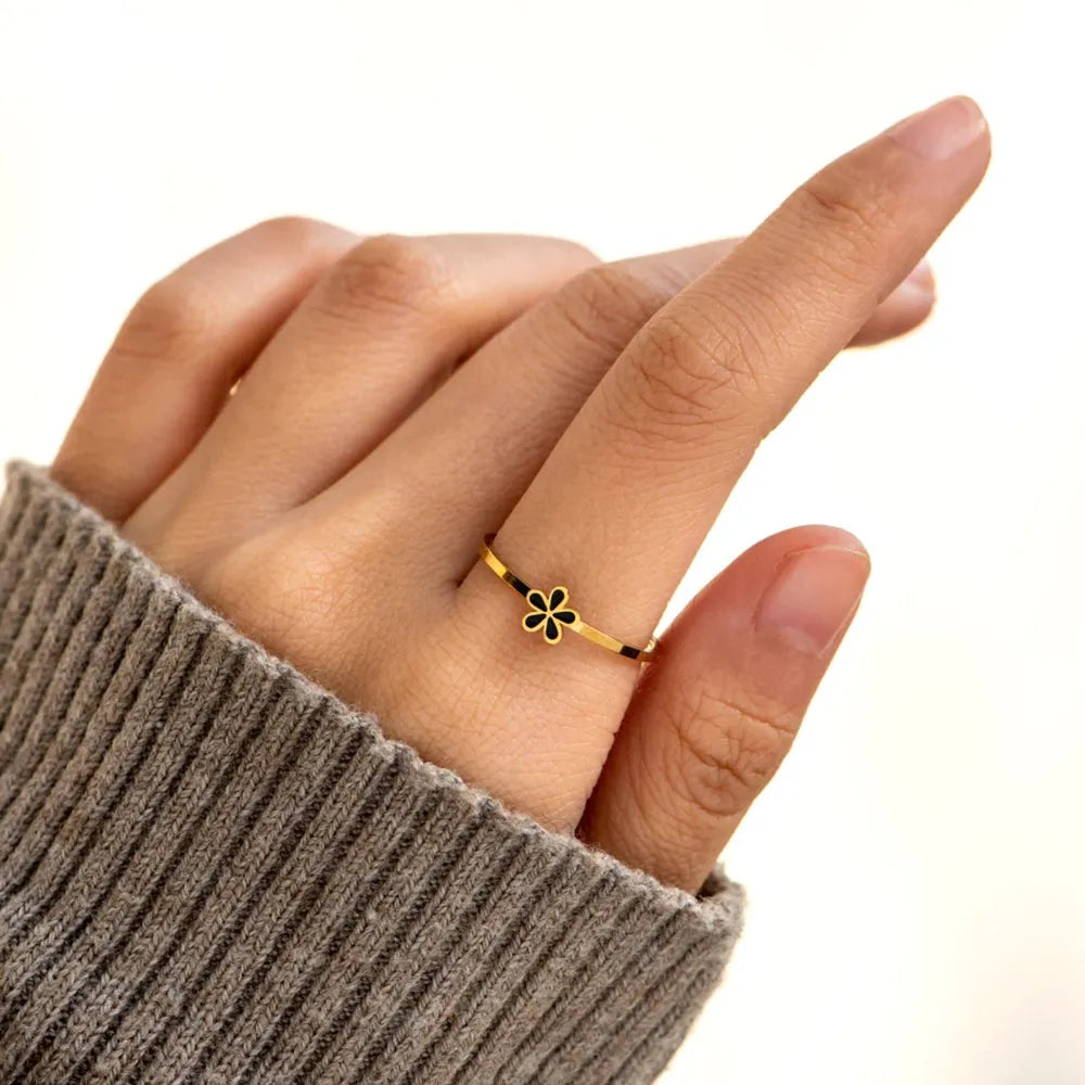 The Flora Enamel Ring