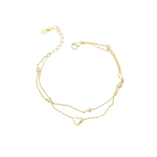 The Double-Layer Heart Bracelet