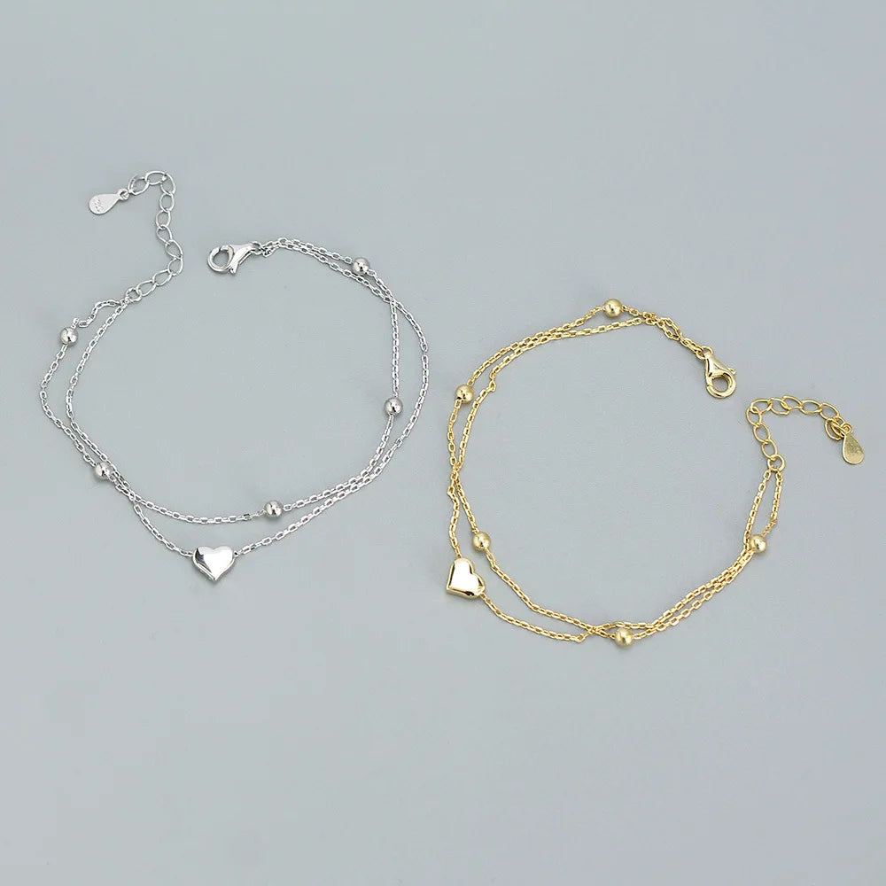 The Double-Layer Heart Bracelet