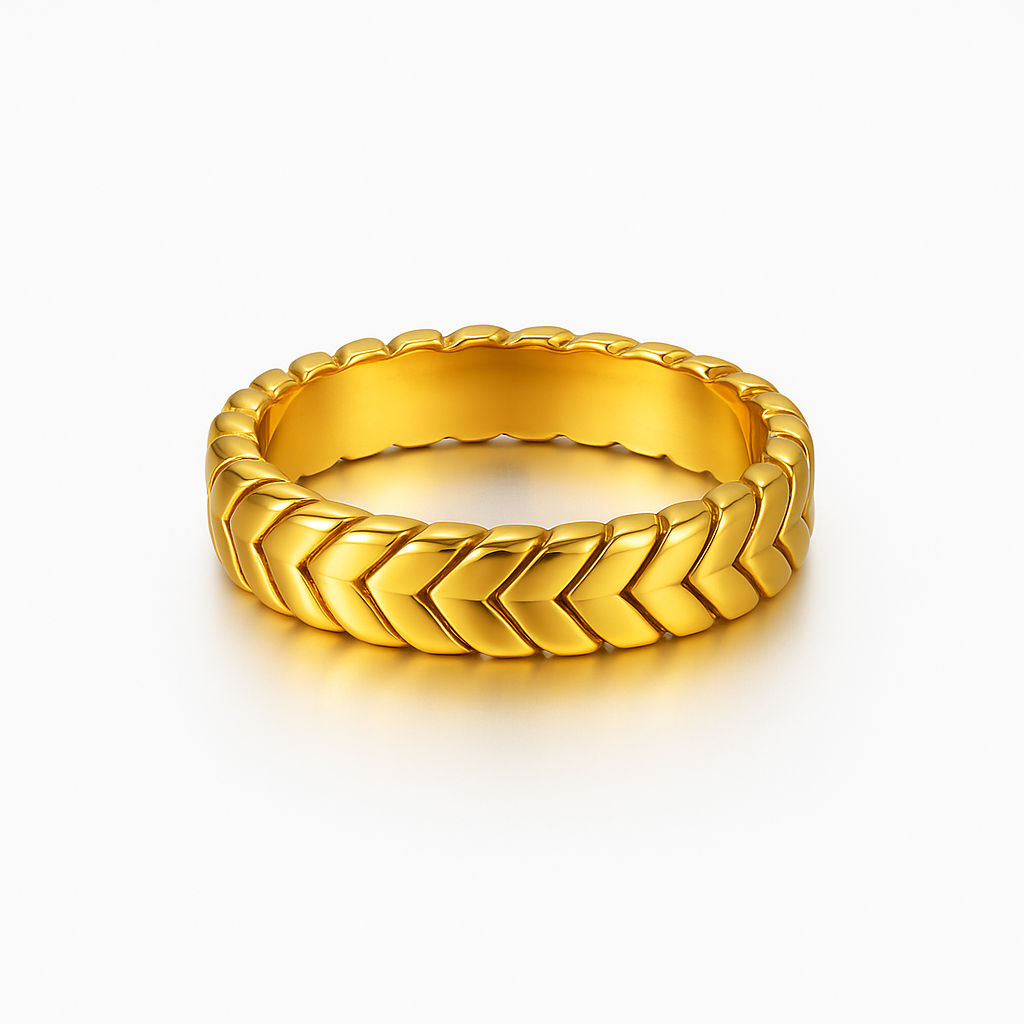 The Golden Helix Ring