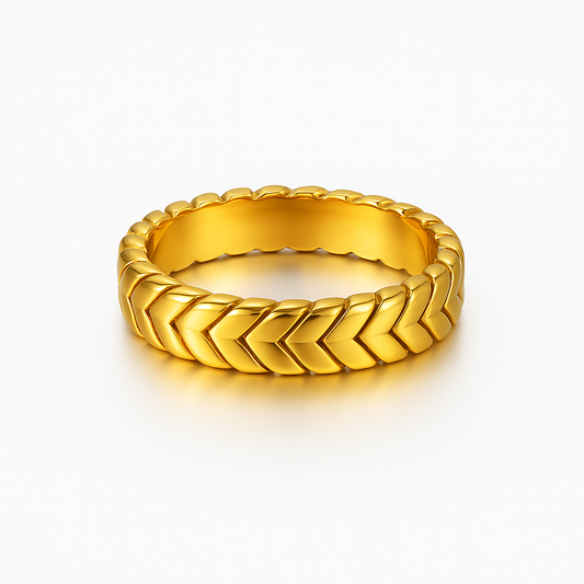 The Golden Helix Ring
